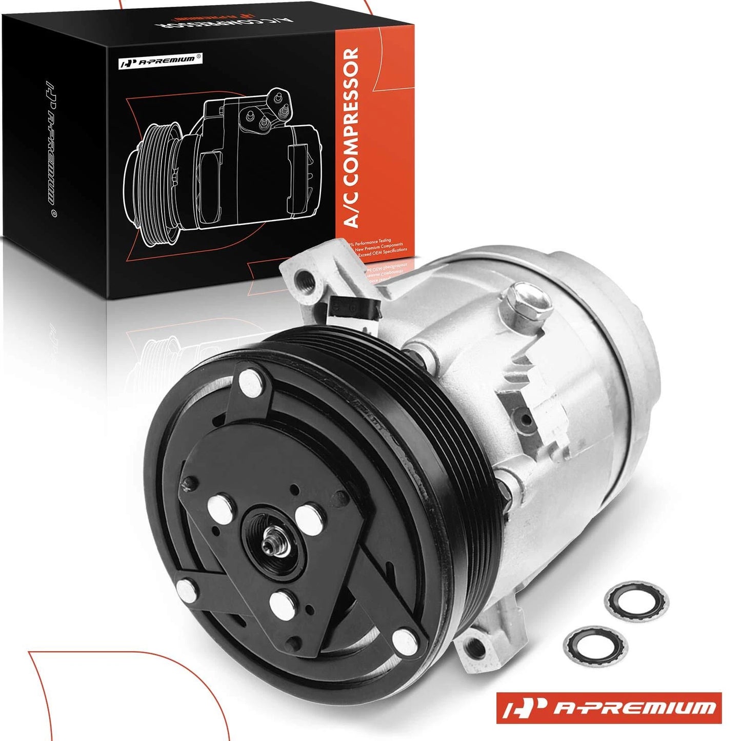 A/C Compressor with Clutch for Chevy Cavalier (1994–2002)