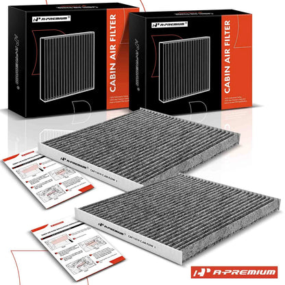2X Activated Carbon Cabin Air Filter for Hyundai Sonata (2011–2019) & Chevy Equinox (2010–2017)