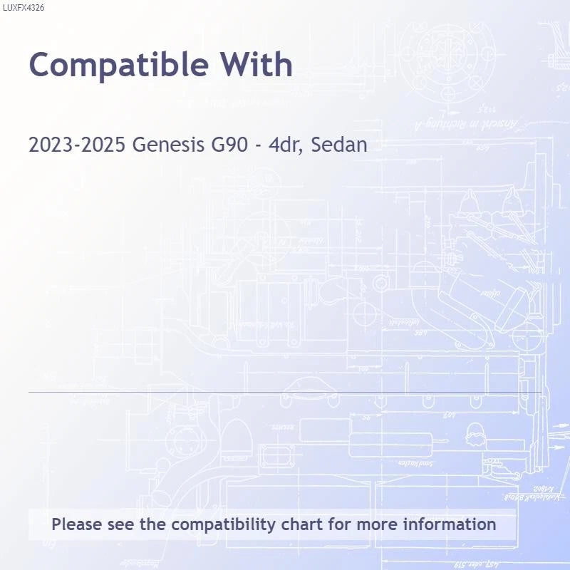 2pc Polished Porthole Accent Trim Replacement for 2023-2025 Genesis G90