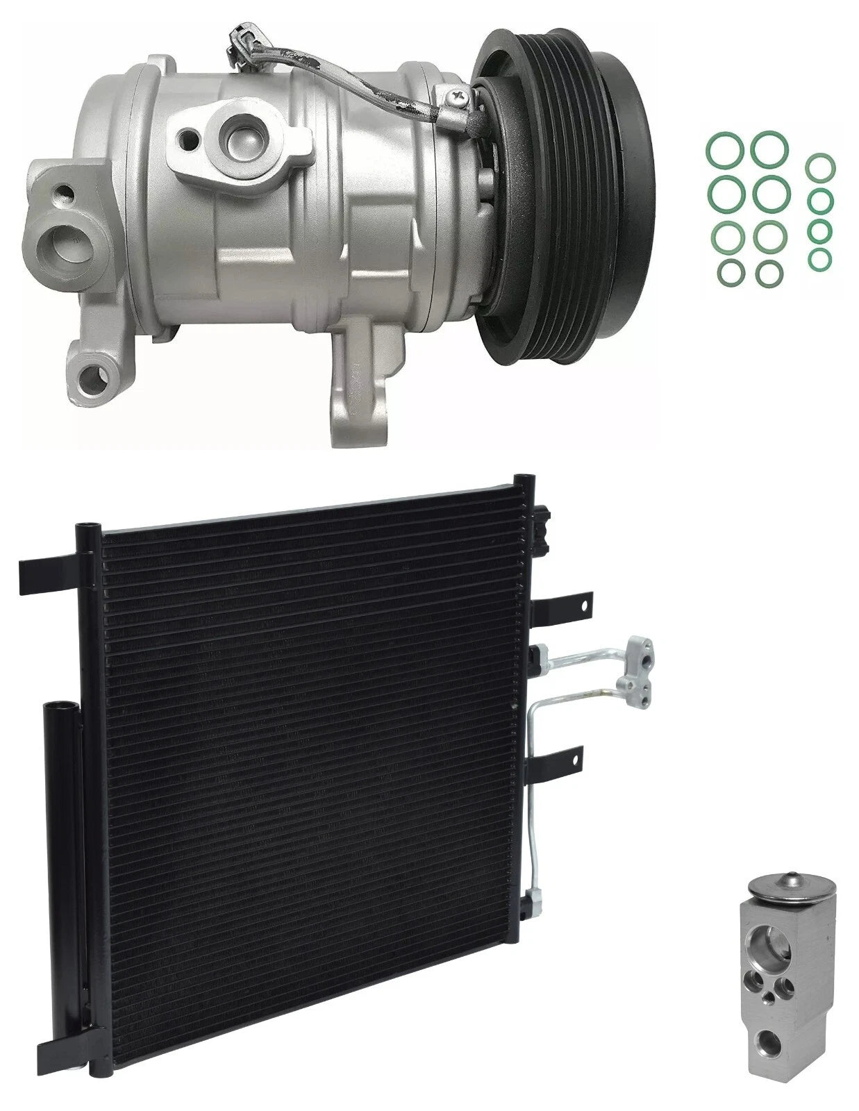AC Compressor Kit with Condenser for Ram 2500 4.7L (2011–2018)