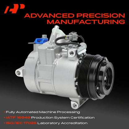A/C Compressor with Clutch for Mercedes C250 C300 ML350 SLK250 (2012–2015)