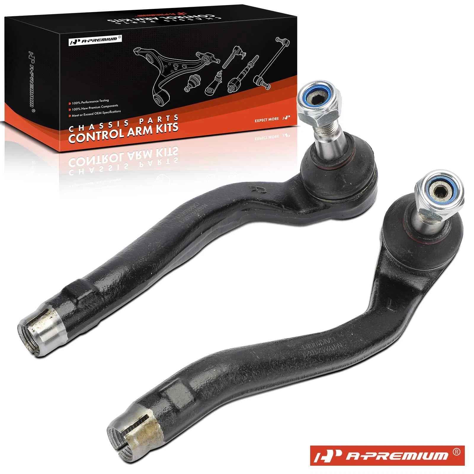 2X Front Outer Tie Rod End for Mercedes-Benz ML350 (2003–2005) ML55 AMG