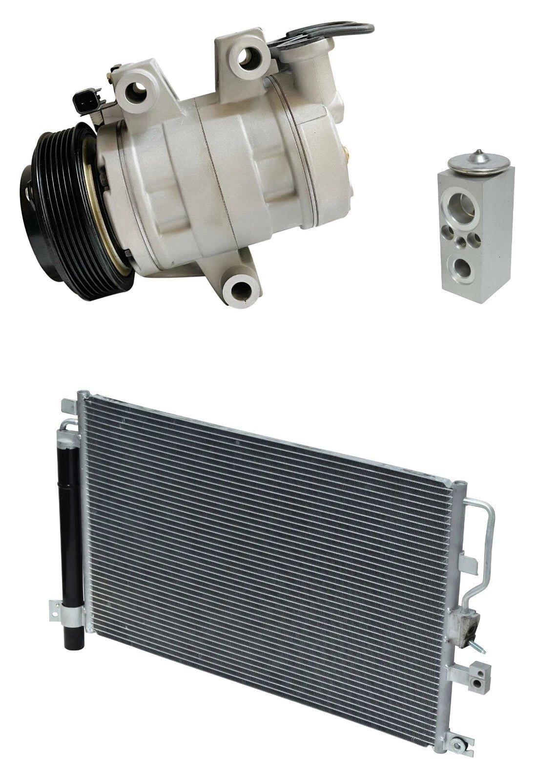AC Compressor Kit With Condenser for Pontiac Torrent 3.4L (2009–2009)