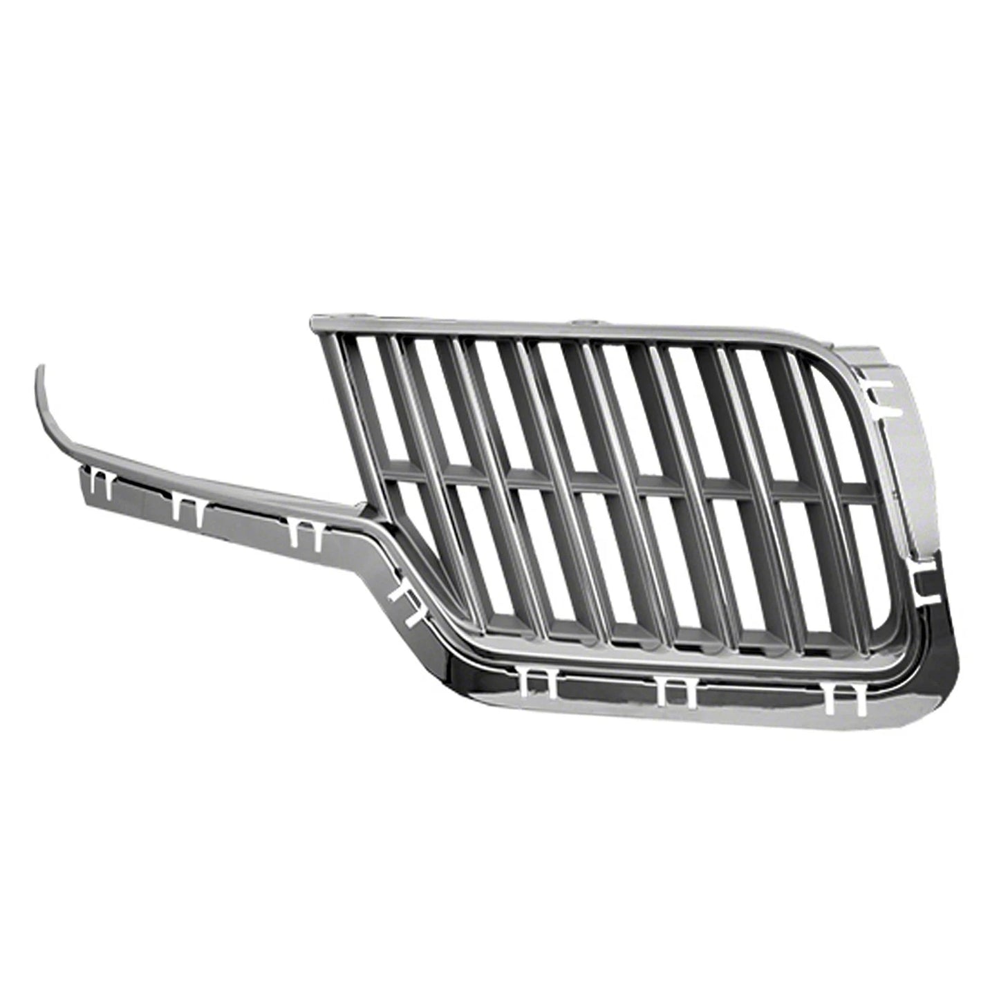Front Grille Replacement Silver Chrome ABS Plastic Passenger Side for Jeep Cherokee (2014–2022)