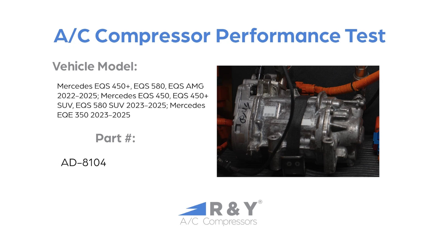 AC Compressor Replacement for Mercedes EQS 450 SUV (2023–2025)