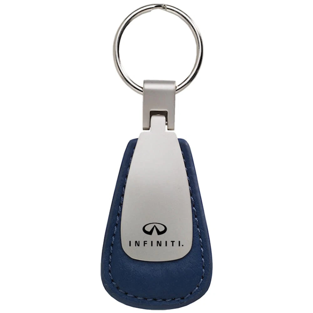 Blue Leather Teardrop Keychain - Officially Licensed for Infiniti