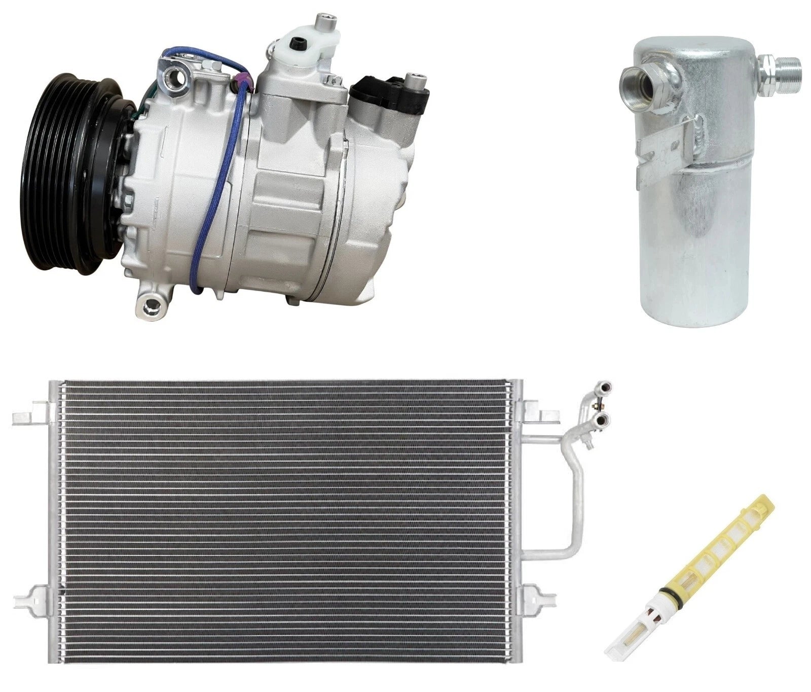 AC Compressor Kit With Condenser for Audi A8 Quattro 4.2L (1998–2002)