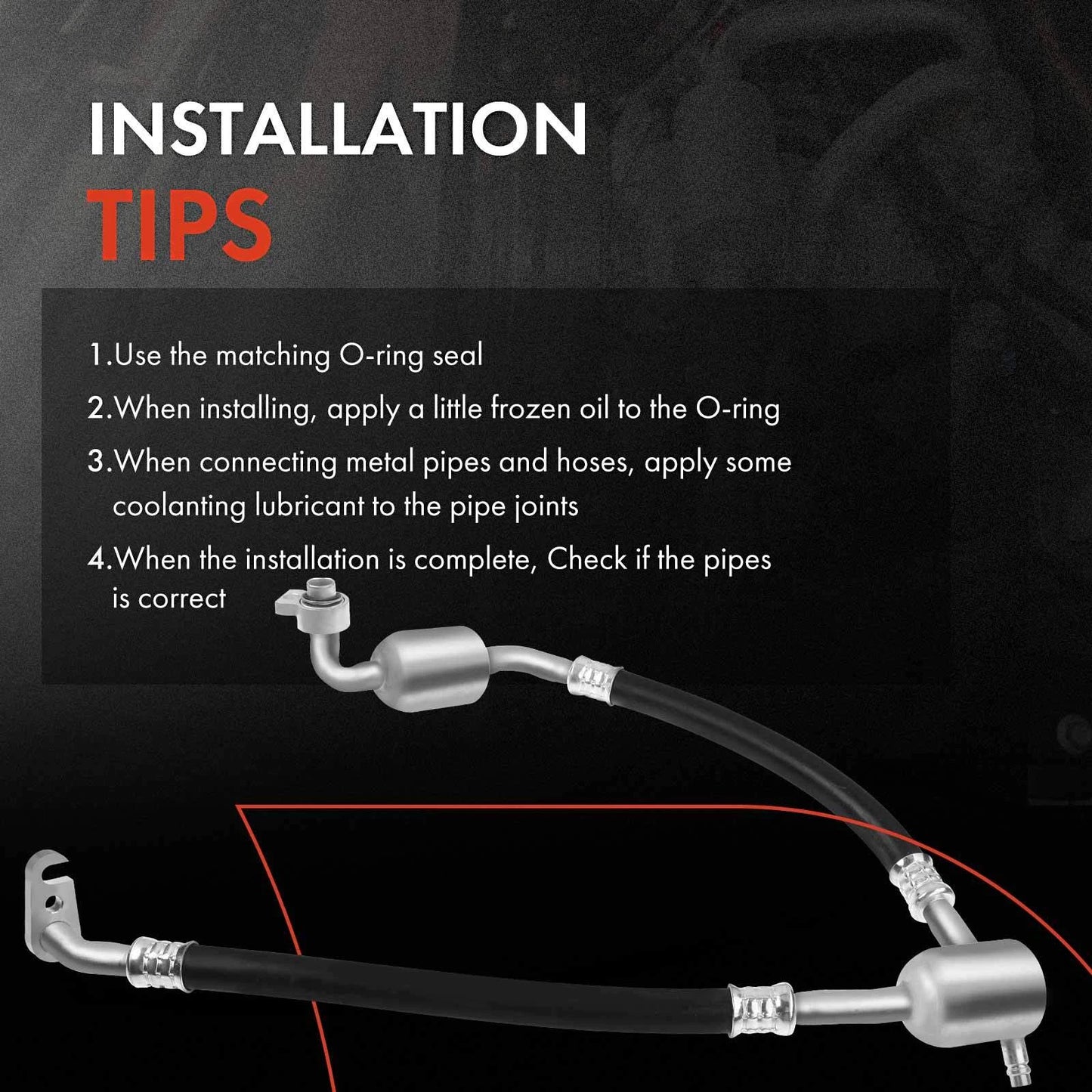 A/C Suction Line Hose Assembly for Chevrolet Silverado 1500 GMC Sierra (2007–2013)