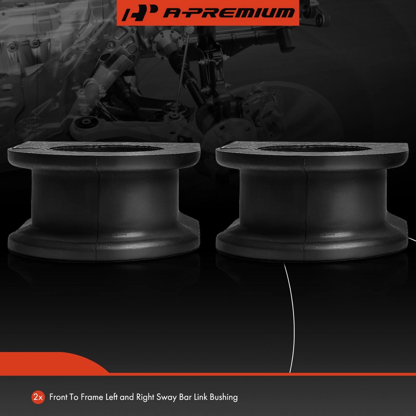 2X Front Sway Bar Bushing Kit for Chevrolet Trailblazer (2002–2009)