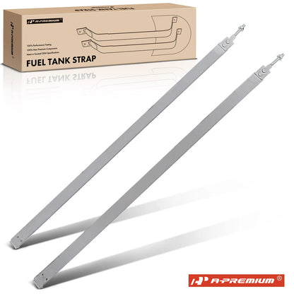 2X Steel Fuel Tank Straps for Chevrolet P20 P30 (1981–1999)
