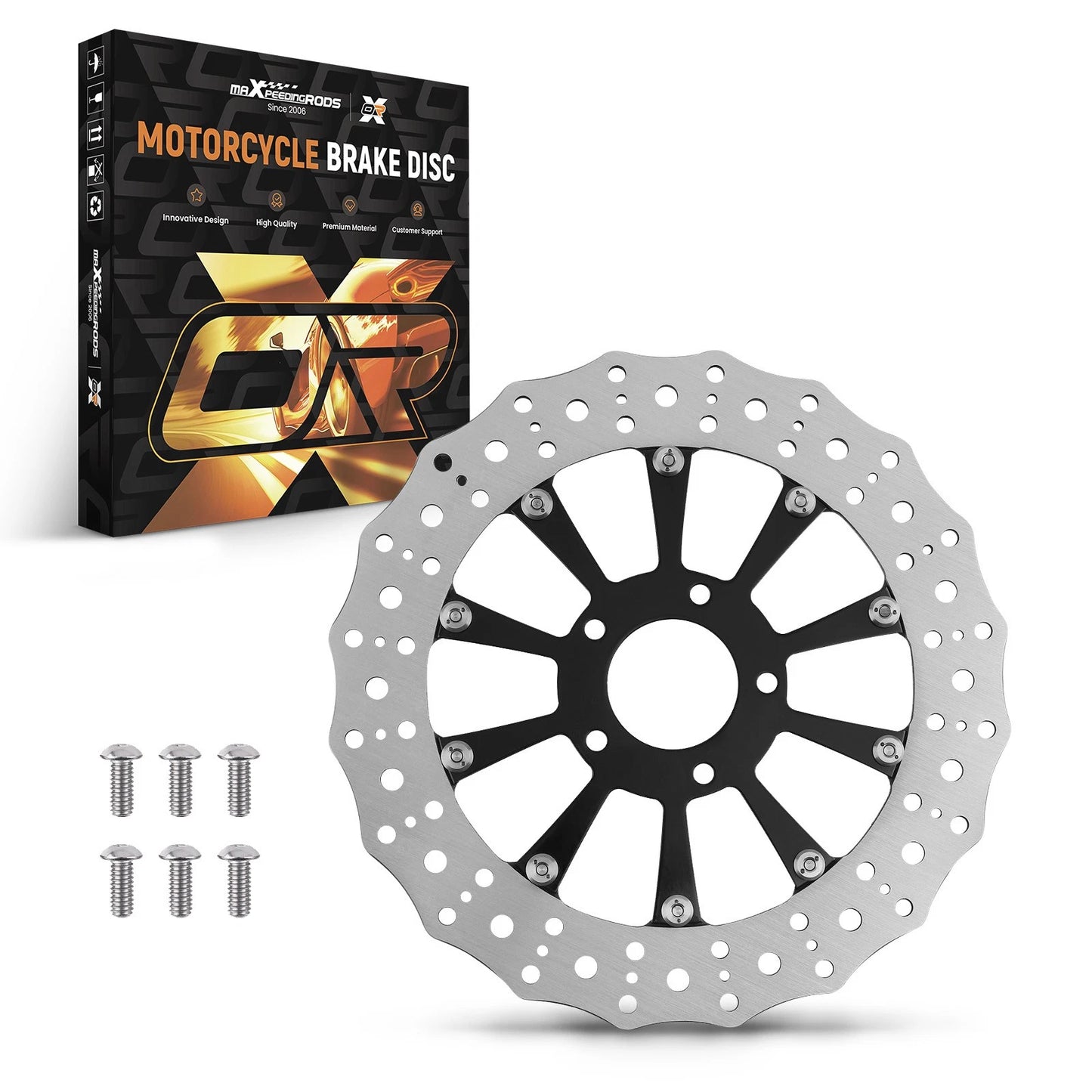 11.8" Front Brake Rotor Disc for Harley-Davidson Touring Electra Glide (2014–2017)