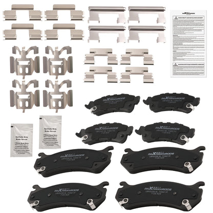 Front Rear Ceramic Brake Pads for Chevrolet Silverado 1500 (1999–2006/Astro 2003–2005)