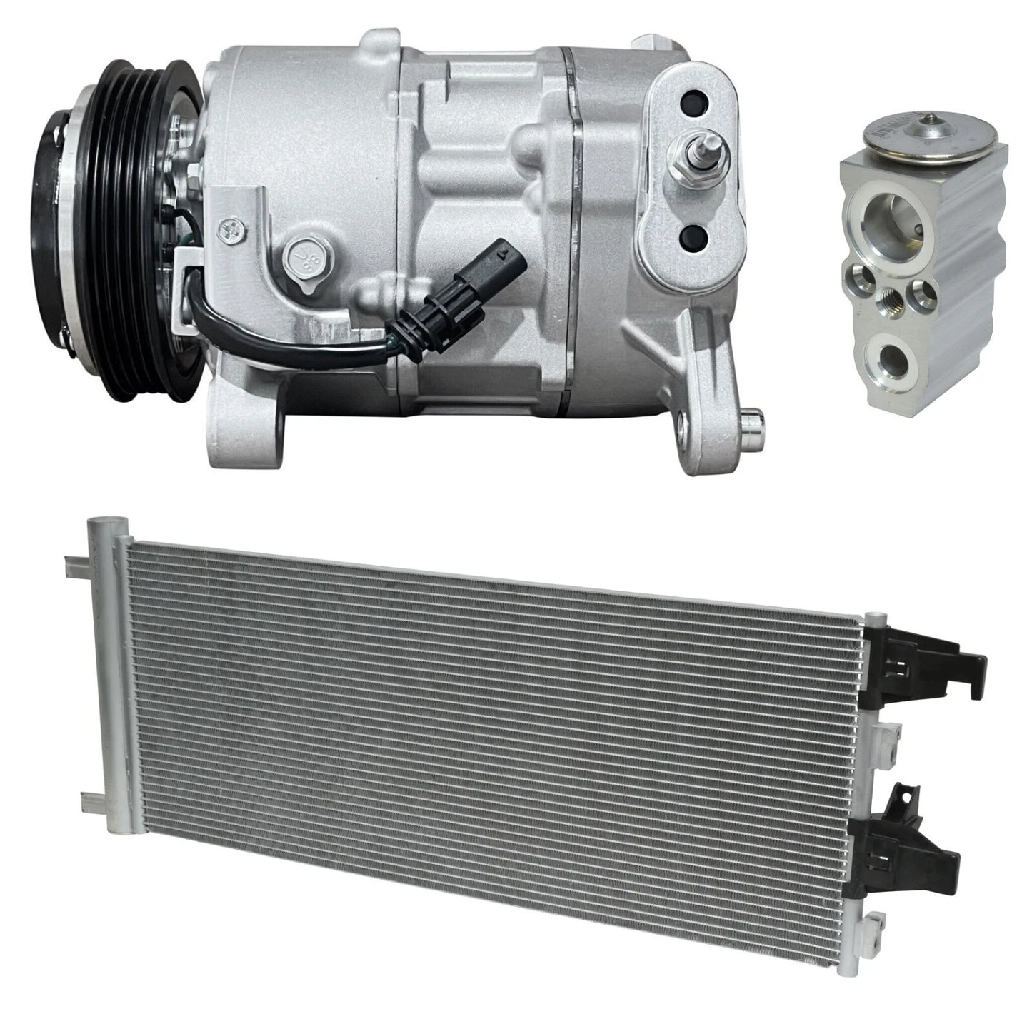 AC Compressor Kit With Condenser for GMC Sierra 1500 5.3L (2019–2019)
