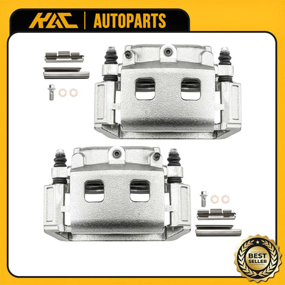 2x Front Brake Caliper w/ Bracket for Dodge Durango (2004–2006) & Ram 1500 (2004–2006)
