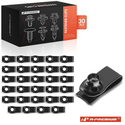 30 Pcs Bumper U Nut Panel Clips M8-1.25 for Buick Chevy