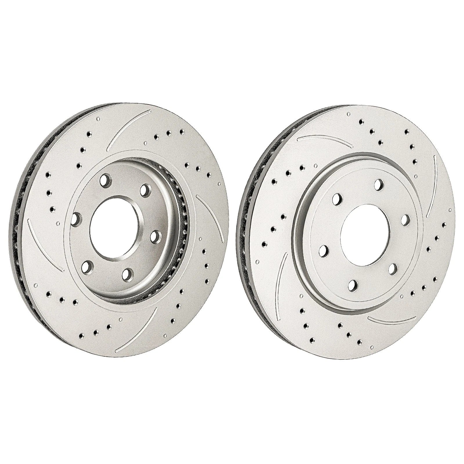 2x Front Drilled Slotted Brake Rotors for Nissan Frontier (2005–2019)