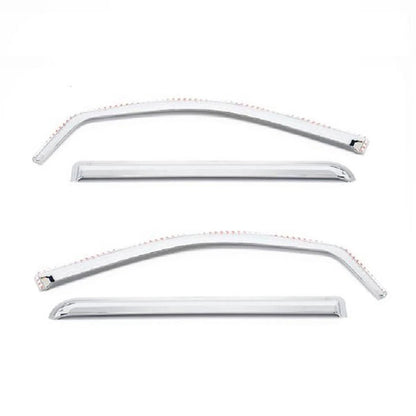Chrome ABS Window Visor Set 4pc for 2014 GMC Sierra LD Crew Cab (2014–2014)