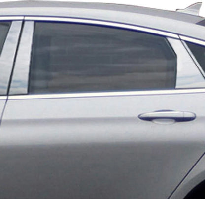 8pc Stainless Steel Pillar Post Trim Replacement for Chrysler 200 (2015–2017)