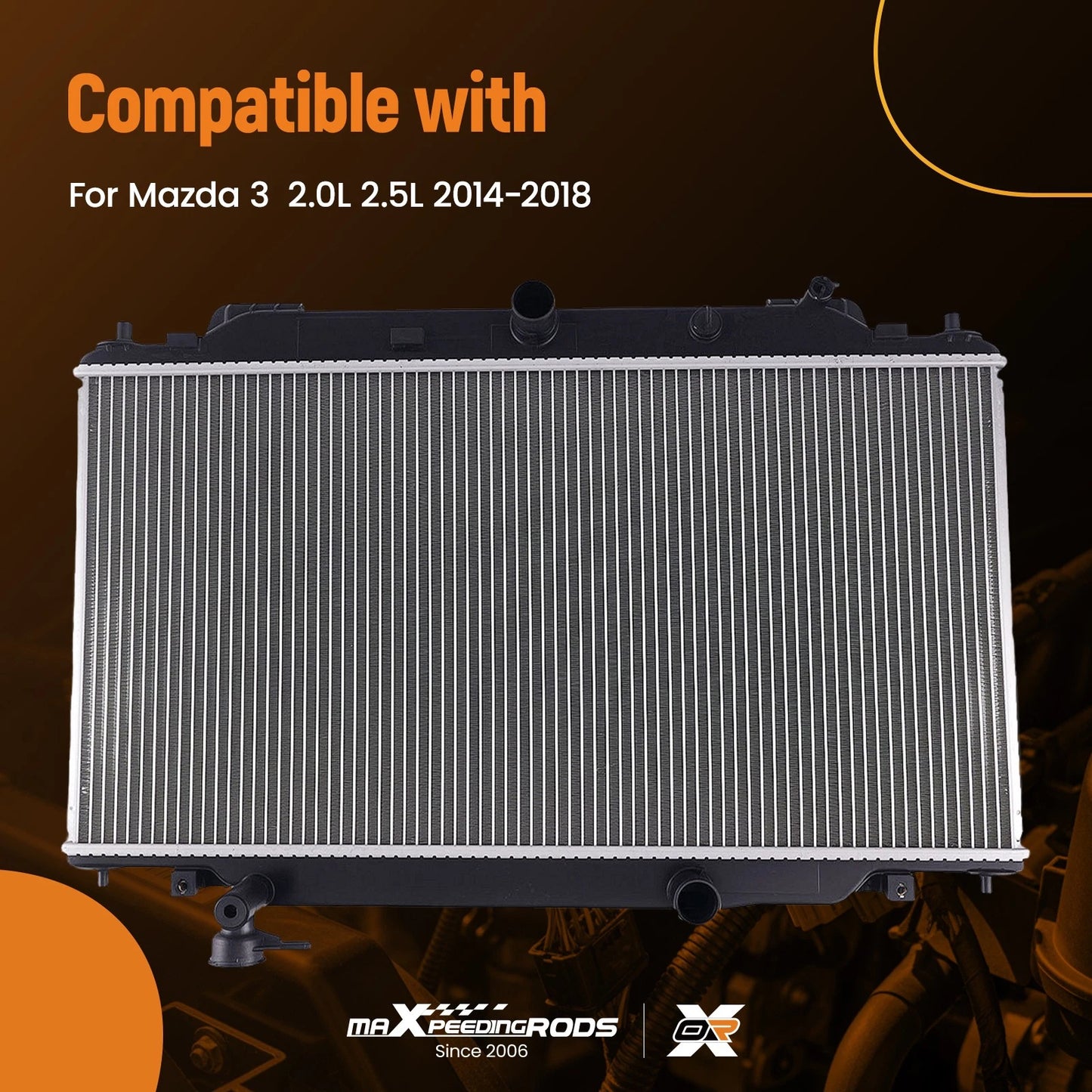 Aluminum Cooling Radiator for Mazda 3 (2014–2018)