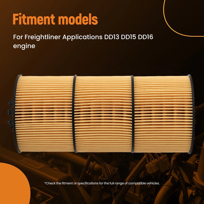 Engine Maintenance Filter Kit for Freightliner Cascadia DD13 DD15 (2018–2025)