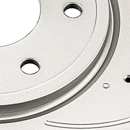 2x Front Drilled Slotted Brake Rotors for Nissan Frontier (2005–2019)