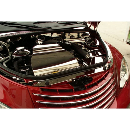 3pc Polished Stainless Steel Header Plate for Chrysler PT Cruiser (2006–2010)