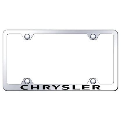Stainless Steel Wide Body License Plate Frame - Officially Licensed for Chrysler