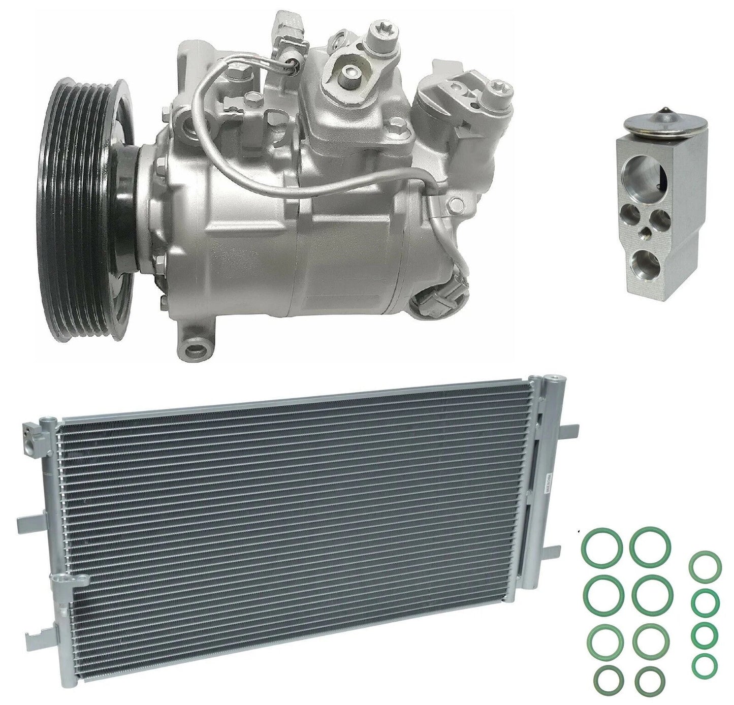 AC Compressor Kit With Condenser Replacement for Audi S5 3.0L (2015–2019)