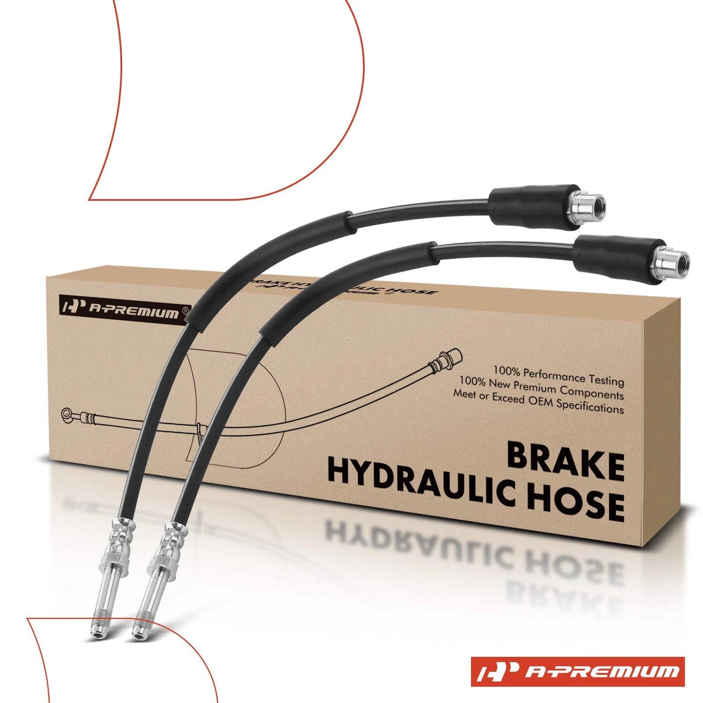 2X Rear Brake Hydraulic Hose for Benz Sprinter 3500 (2015–2018)