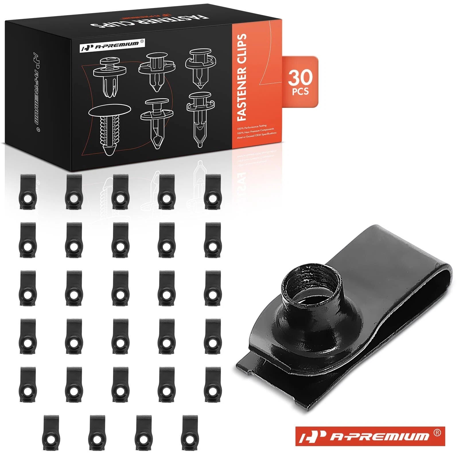 30x M8-1.25 Panel Fastener Clips for Buick Cadillac Chevy GMC