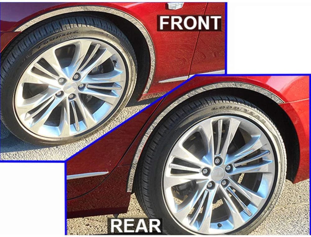 6pc Luxury FX Stainless Steel Fender Trim for 2016-2020 Cadillac CT6 4dr