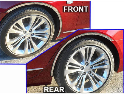 6pc Luxury FX Stainless Steel Fender Trim for 2016-2020 Cadillac CT6 4dr