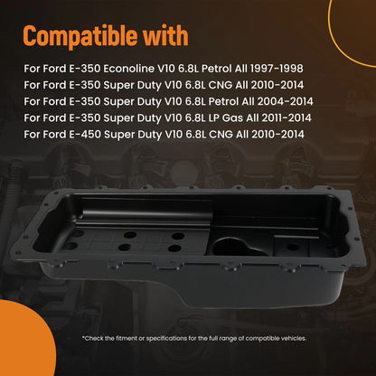 Engine Oil Pan for Ford E-350 Econoline Club Wagon (1997–2002)