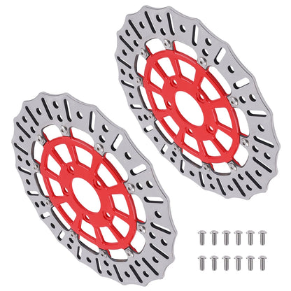 Front Brake Rotor Disc Pair for Harley Touring Electra Glide Road King (08–19)