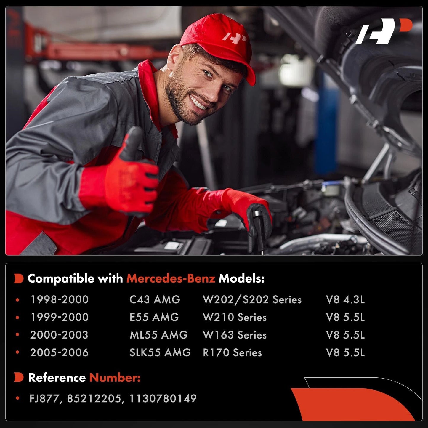 8x Fuel Injector for Mercedes-Benz ML55 AMG (2000–2003)