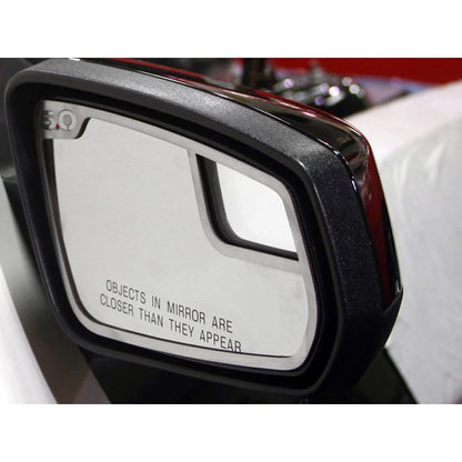 Brushed Stainless Steel Side Mirror Trim with 5.0 for 2011–2013 Ford Mustang GT