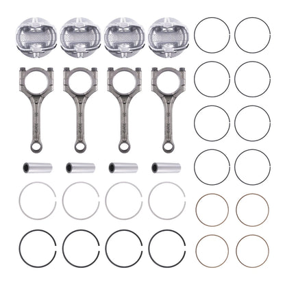 4Pcs Connecting Rod & Piston Kit for Hyundai Accent Kia Rio Soul 2012–2016