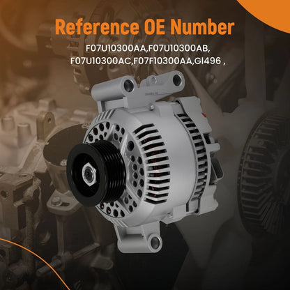 Alternator for Mazda B2300 2.3L (1994–1997) 6-Grooves