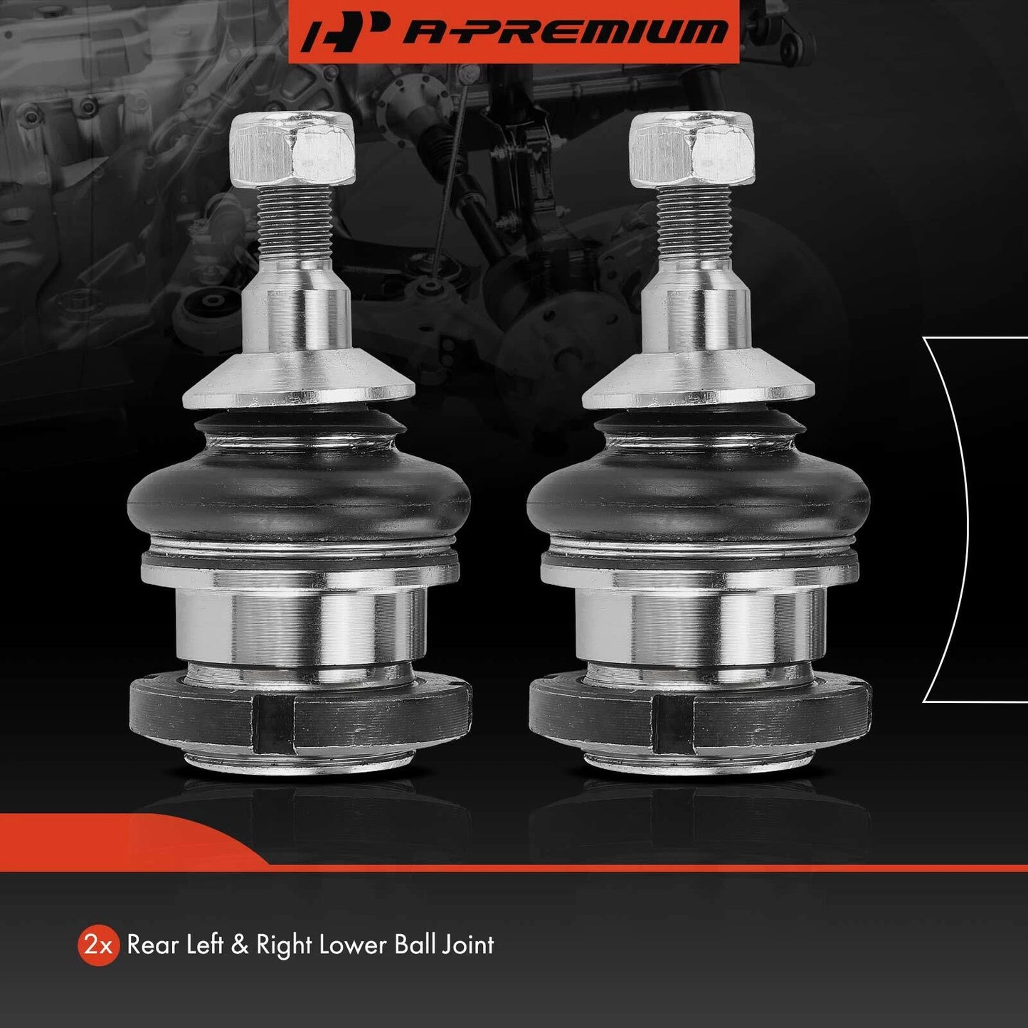 2X Rear Side Lower Ball Joint for Mercedes-Benz ML320 ML430 ML500 (1998–2005)
