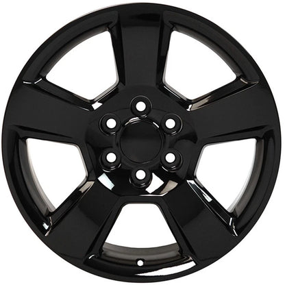 Gloss Black Wheel 20 Inch for 2003–2014 GMC Savana 1500