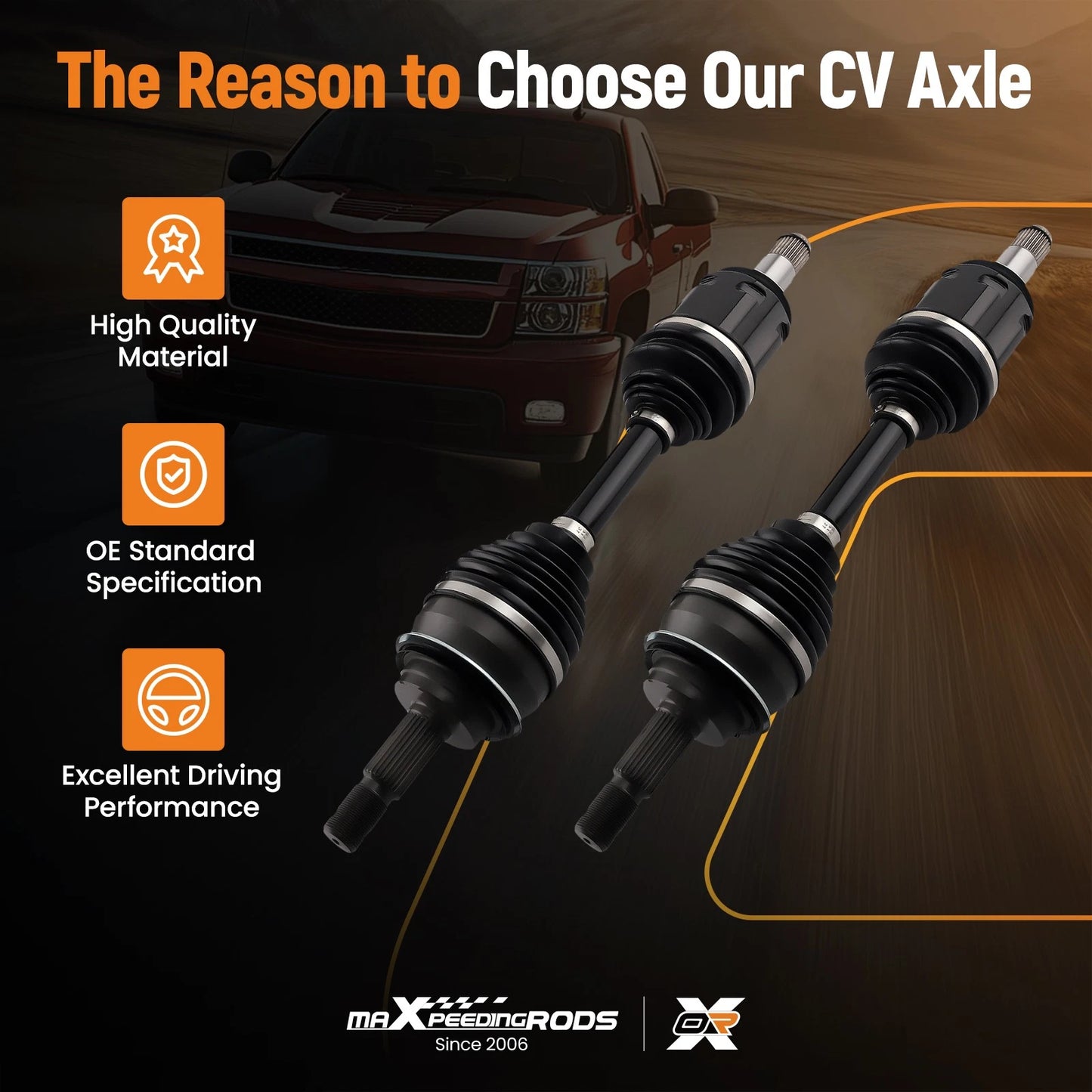 Front Left/Right CV Axle Assembly for Toyota Tacoma (2015–2015)