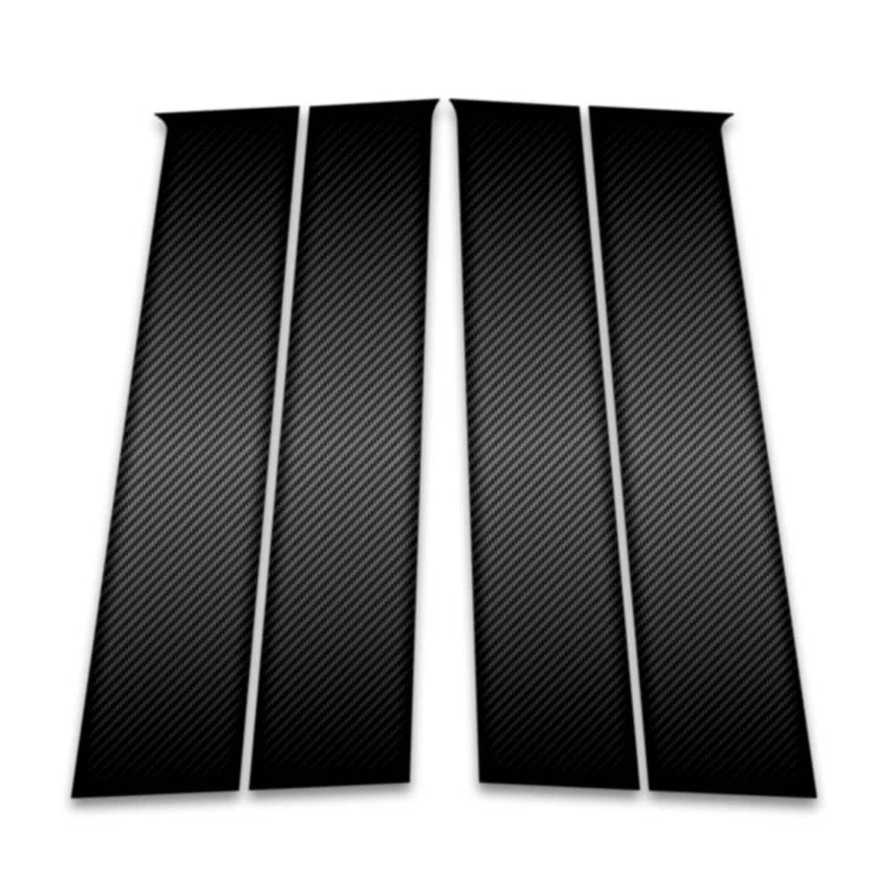 4pc Carbon Fiber Pillar Post Covers for 2017-2023 Jeep Compass