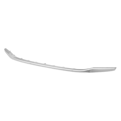 Replacement Chrome Polycarbonate/ABS Plastic Front Bumper Cover Center Molding