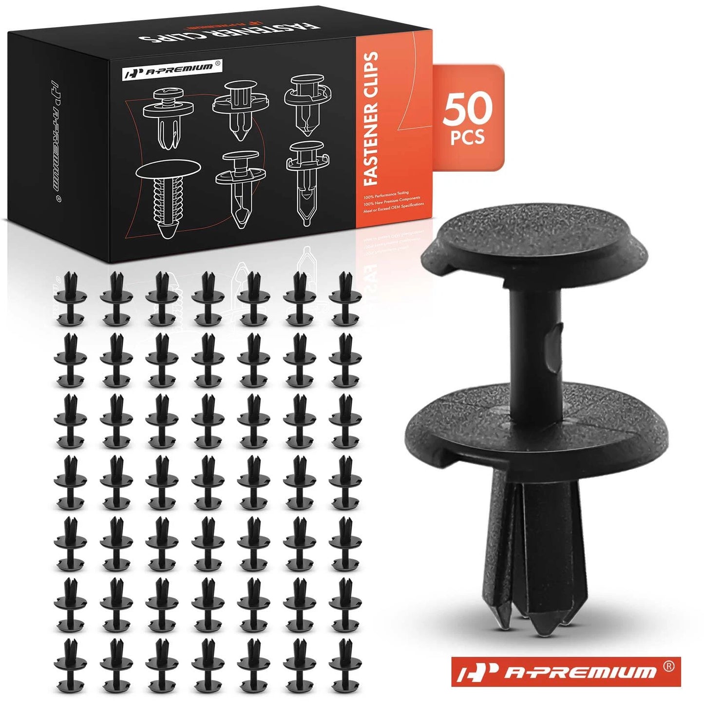 50Pcs 5mm Nylon Expansion Rivet Clips for Mercedes