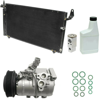 AC Compressor Kit Replacement with Condenser and Valve for Ford Ranger (2011–2018)