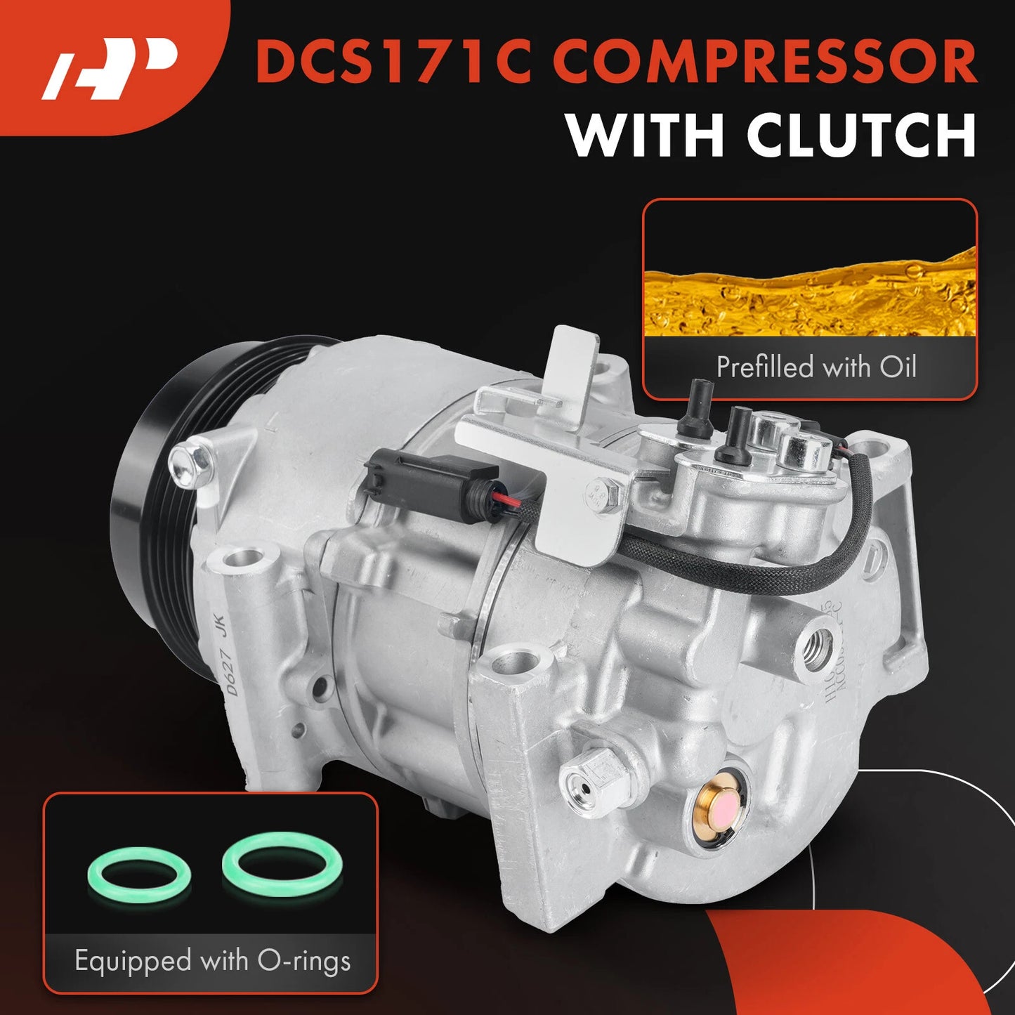 A/C Compressor with Clutch for Mercedes B200 (2006–2011)
