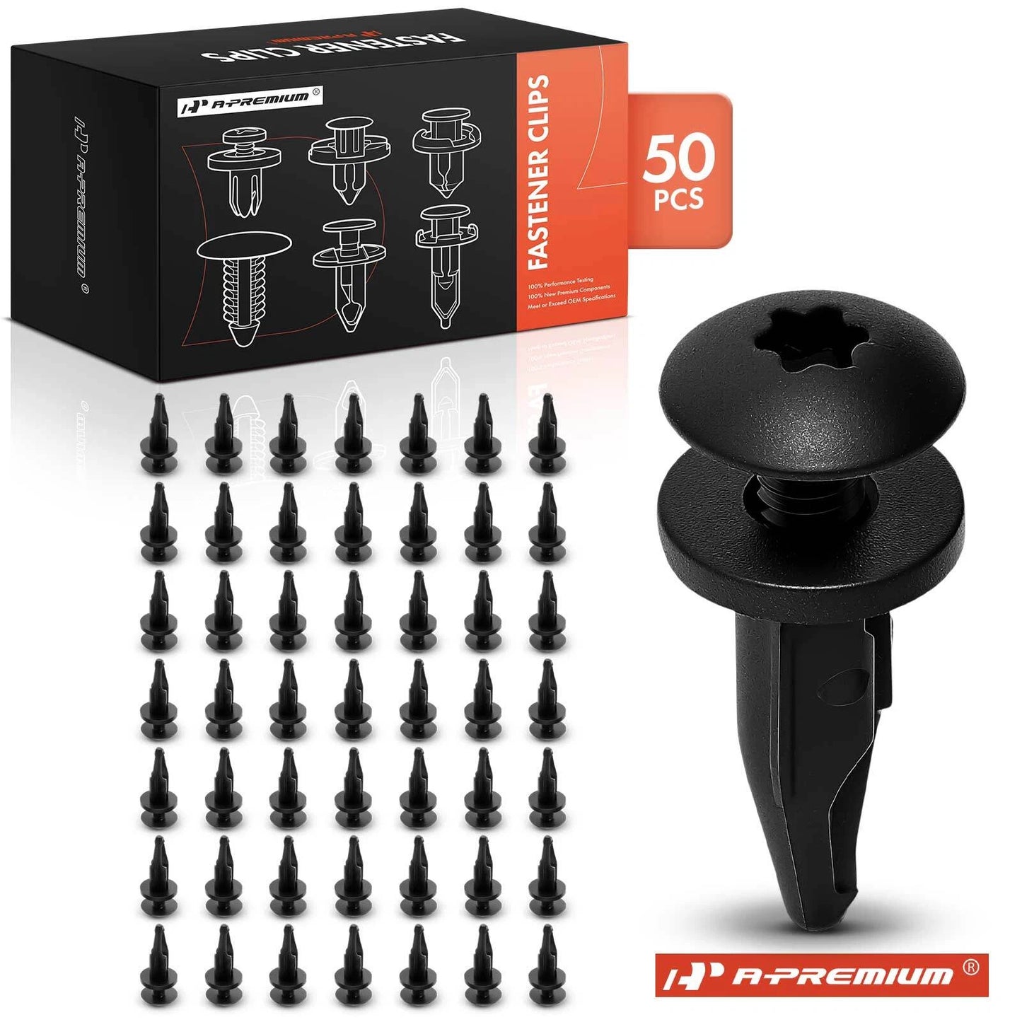 50Pcs Screw-Type Bumper Cover Door Panel Retainer Clips for Chevy