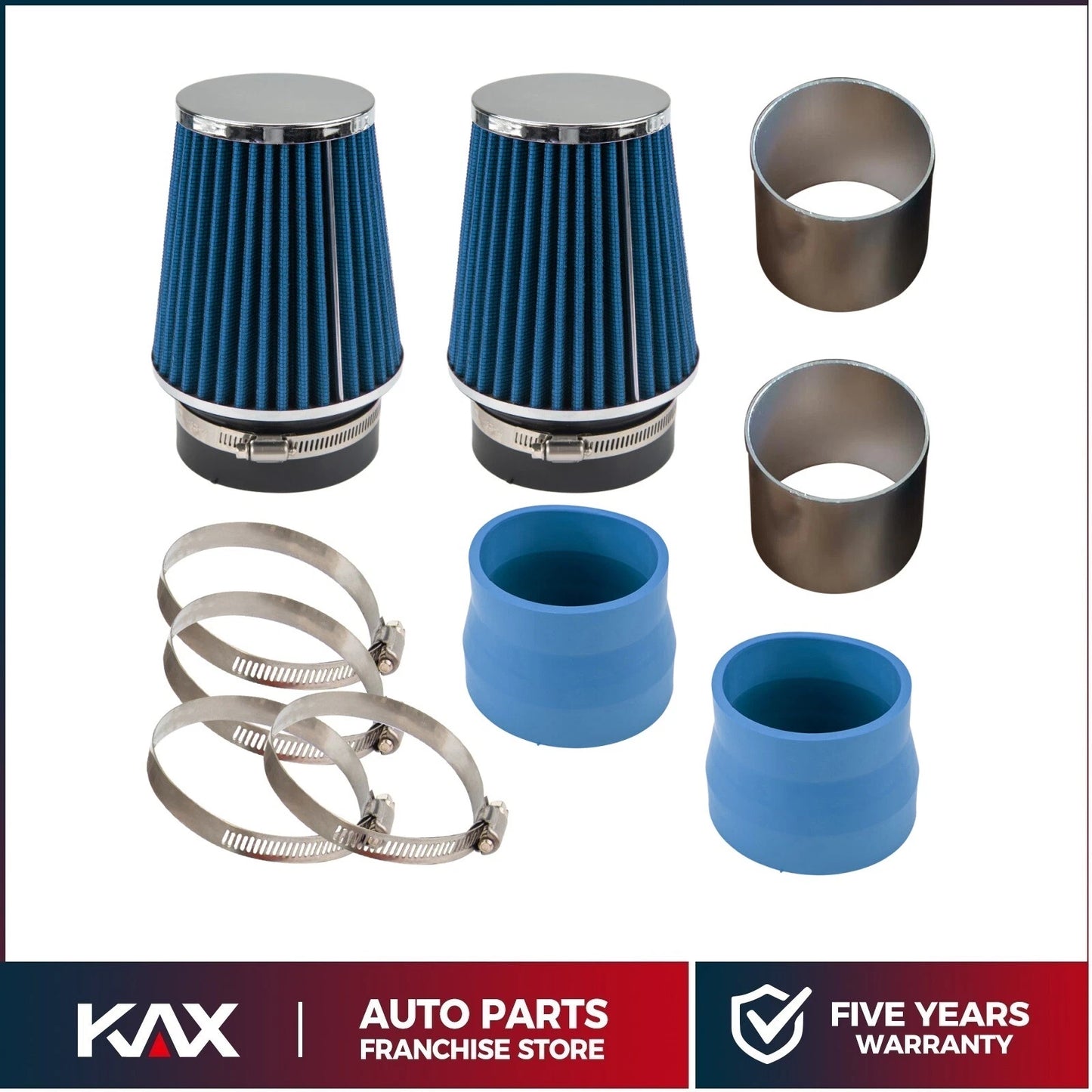Blue Cold Air Intake System Kit for Mercedes C300 (2008–2012)
