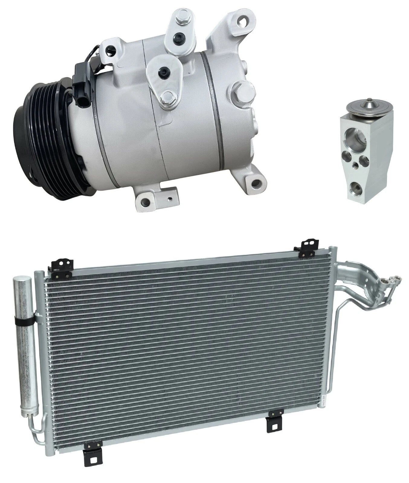 AC Compressor Kit With Condenser for Mazda 3 2.0L 2.5L (2014–2014)
