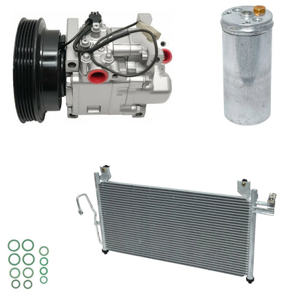 A C Compressor With Condenser Kit Replacement for Mazda Protege5 2002–2003